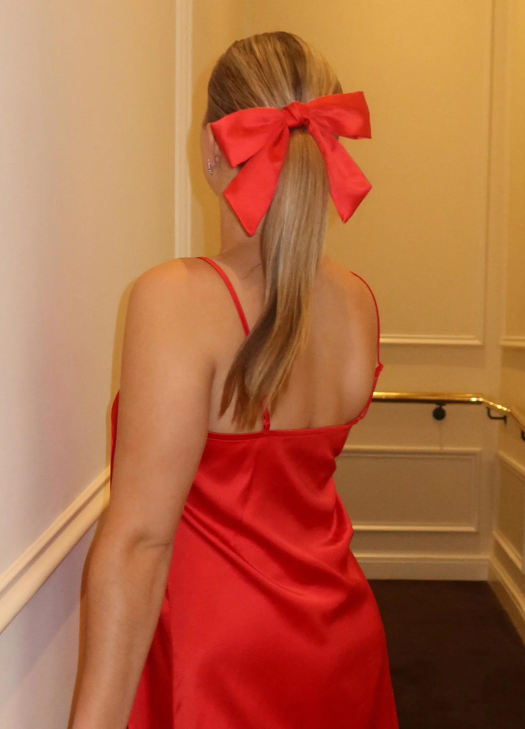 Satin Bow Hair Barrette