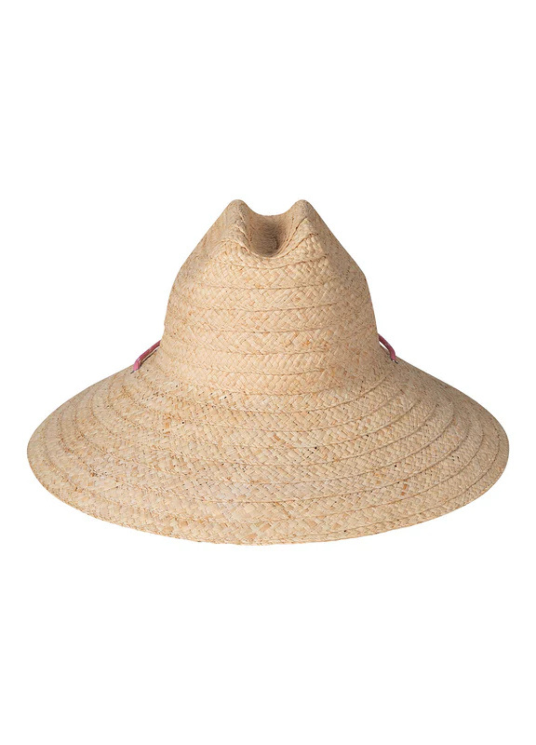 The Vista Hat - Raffia with Pink Chin Cord