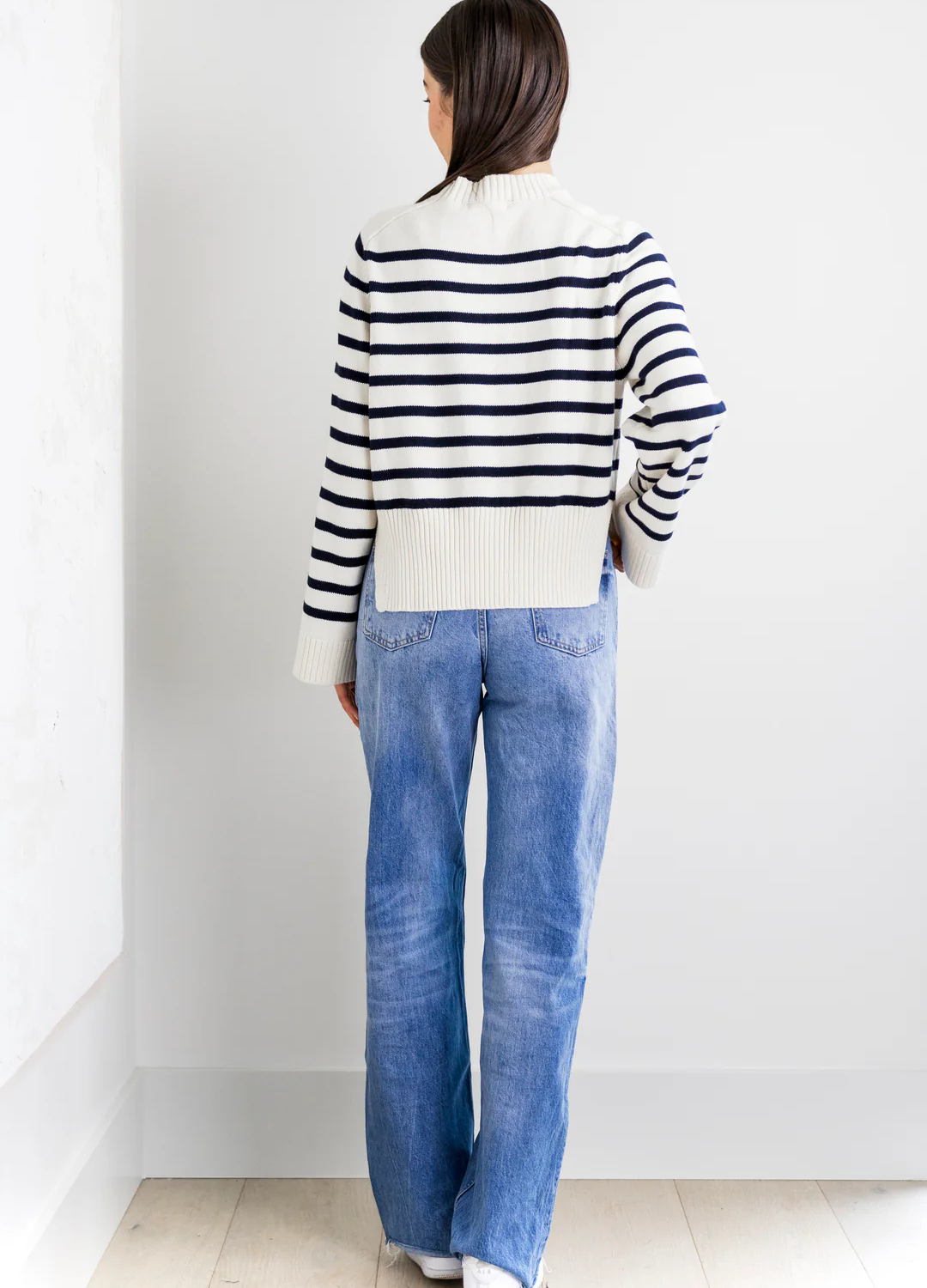 Addie Knit Pullover Striped Sweater