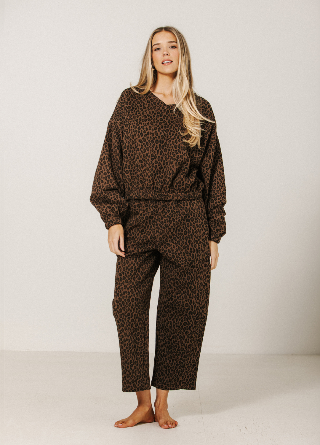 Leopard Barrel Sweatpant