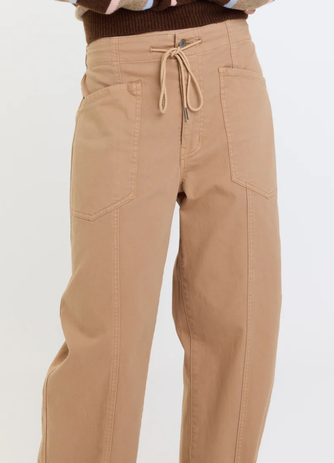 Villa Drawstring Barrel Leg Pants