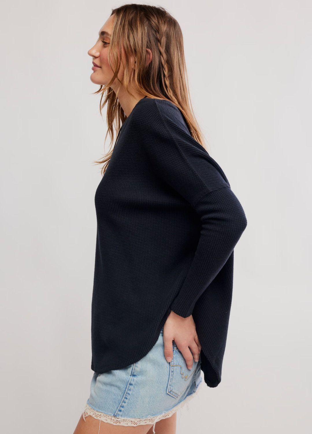 Latte Blues Long Sleeve Thermal