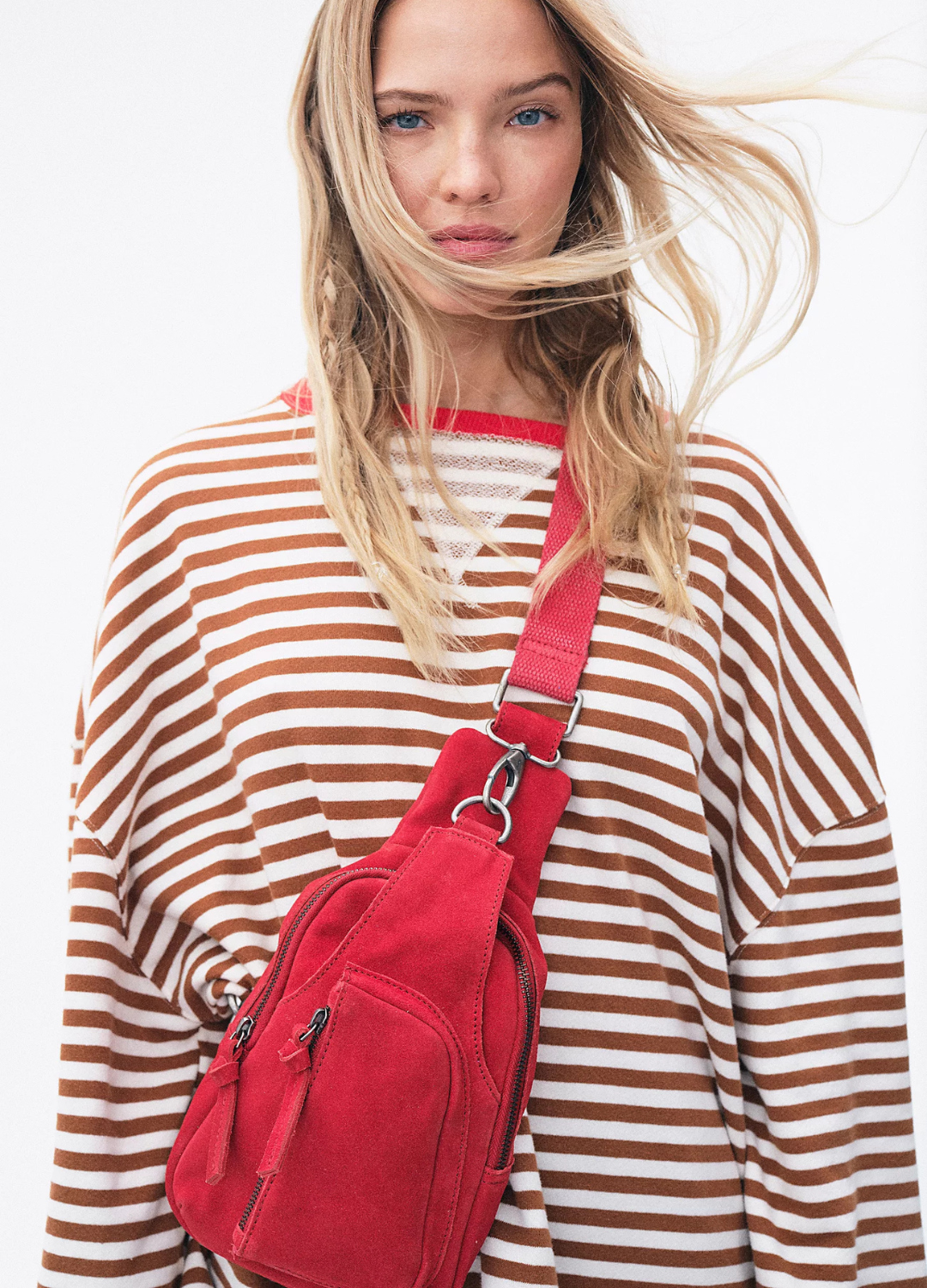 Classic Striped Oversized Crewneck