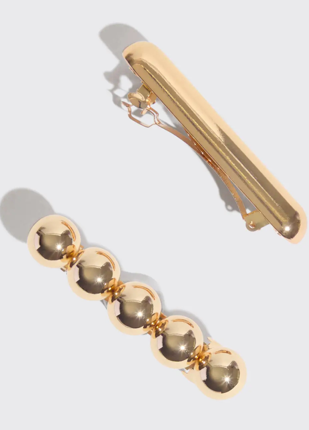 Gold Metal Barrettes