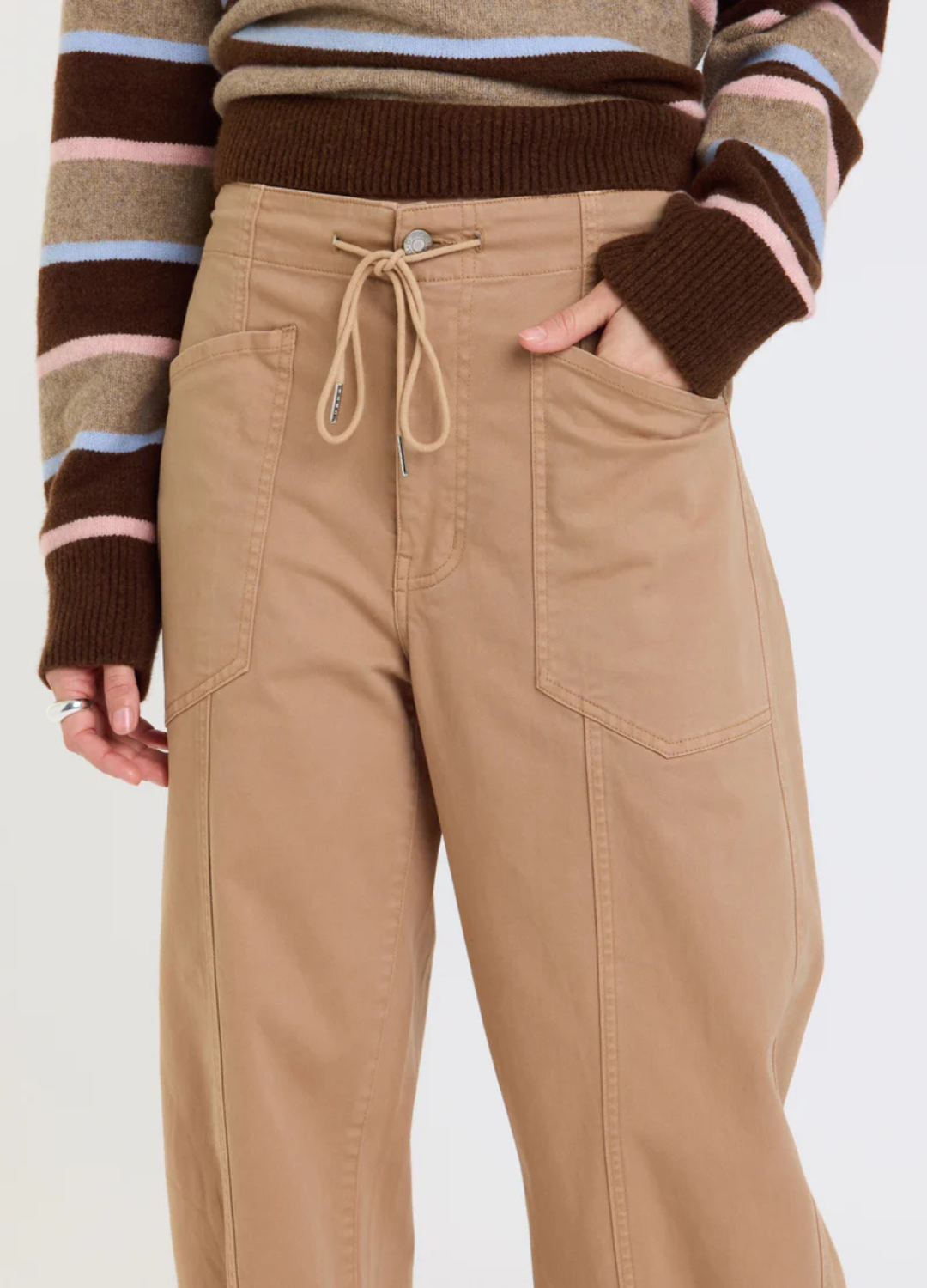 Villa Drawstring Barrel Leg Pants