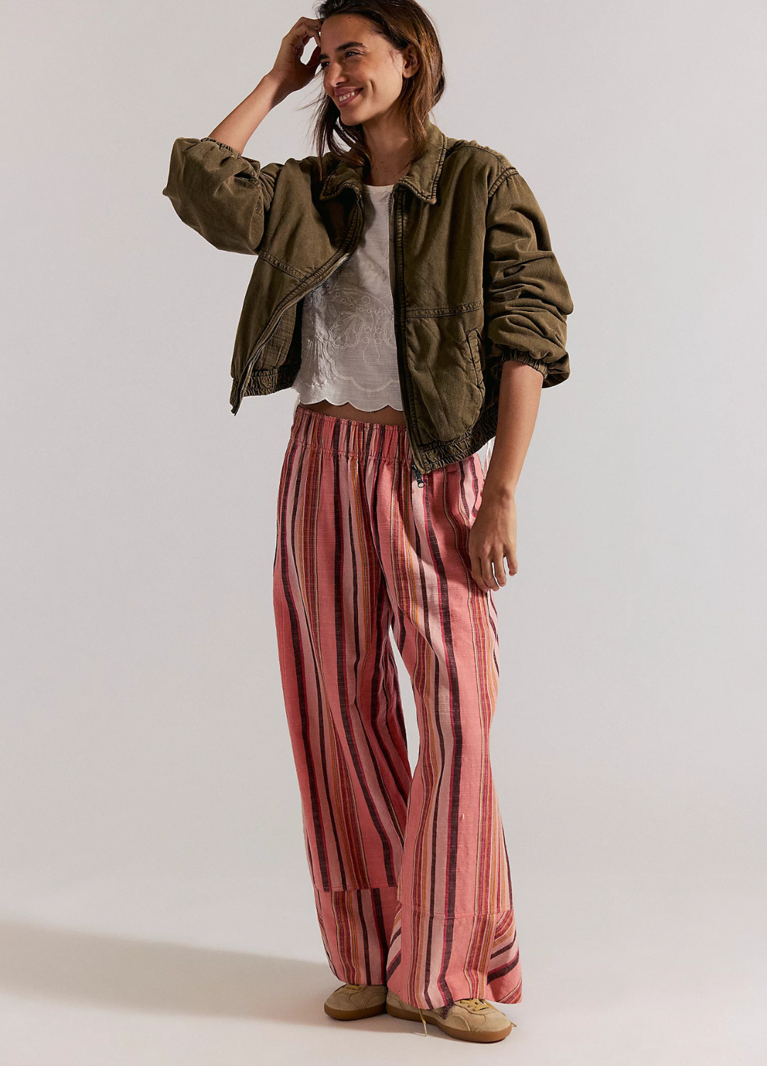 Day's End Striped Pull-On Pants