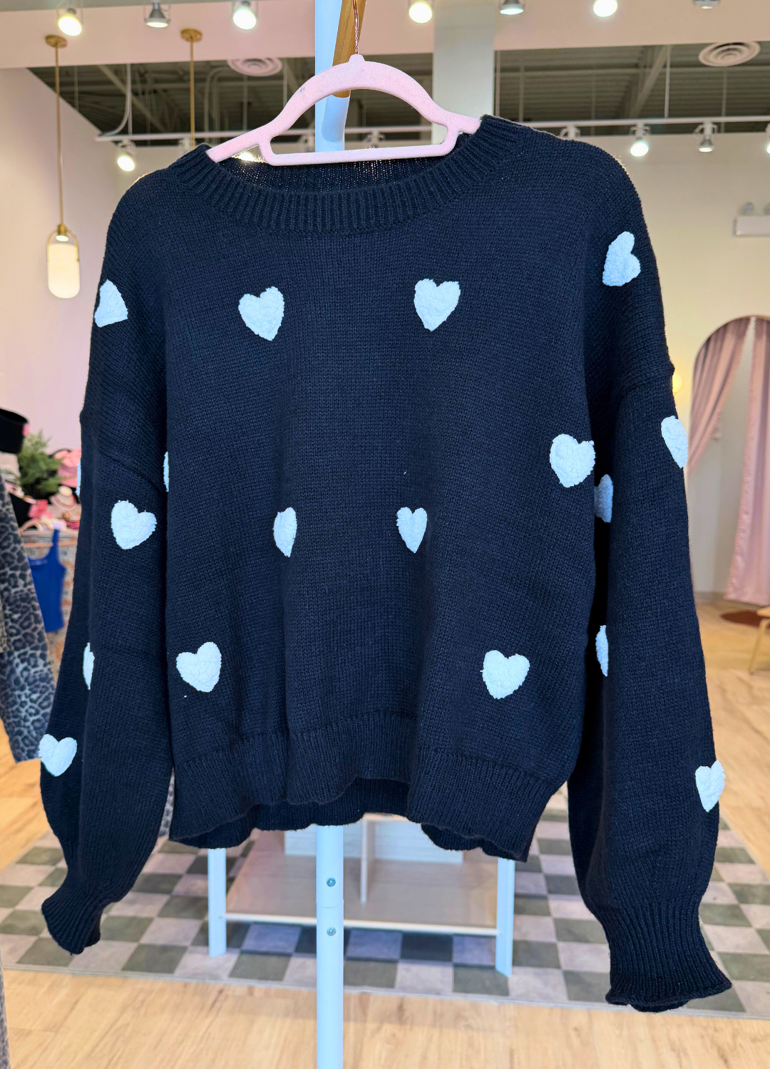 Natalie Knit Heart Sweater