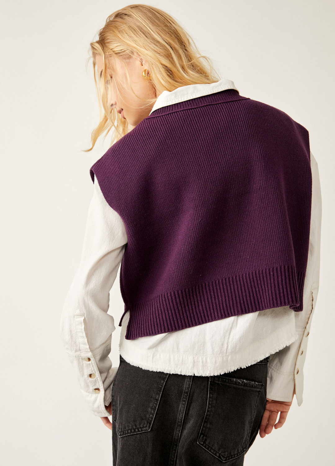 Easy Street Sweater Vest // Potent Purple