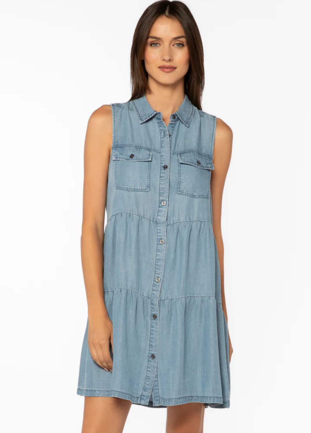 Collette Sleeveless Tiered Dress