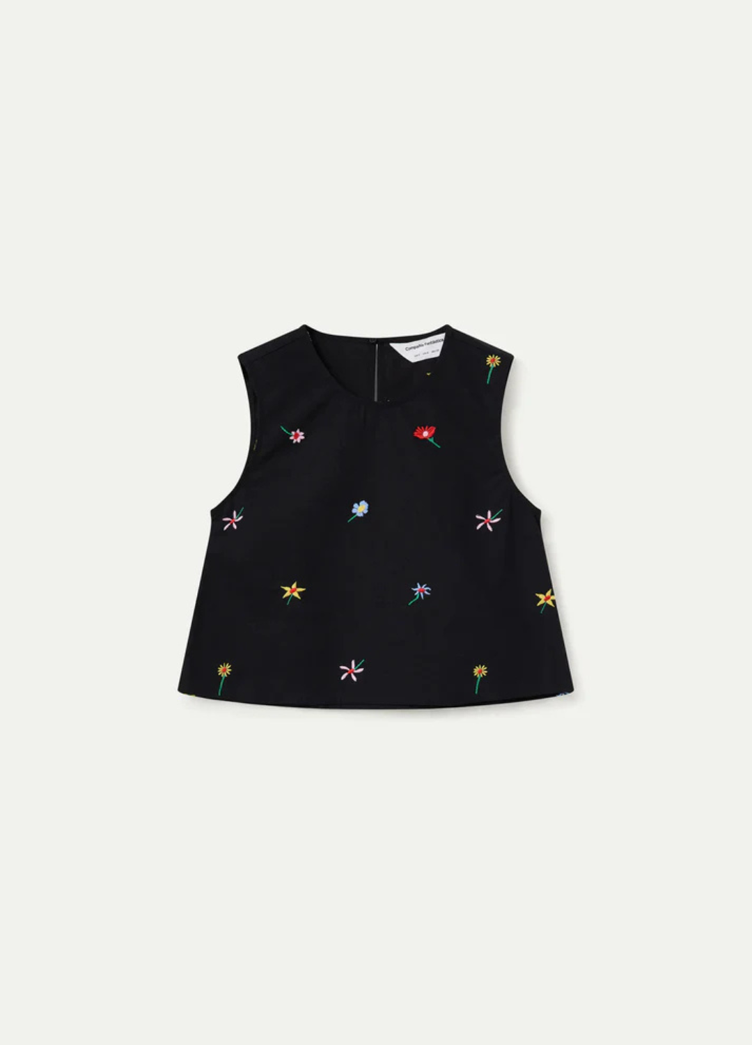 Gardener Flowers Print Sleeveless Top
