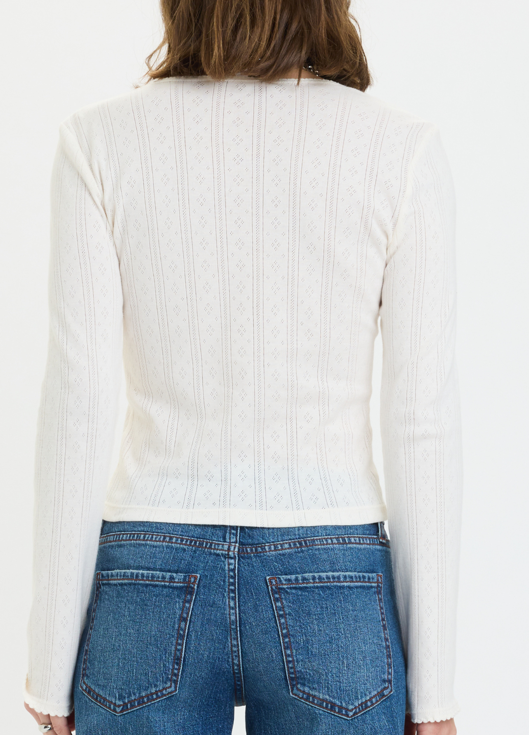 Stargazer Pointelle Long Sleeve Top