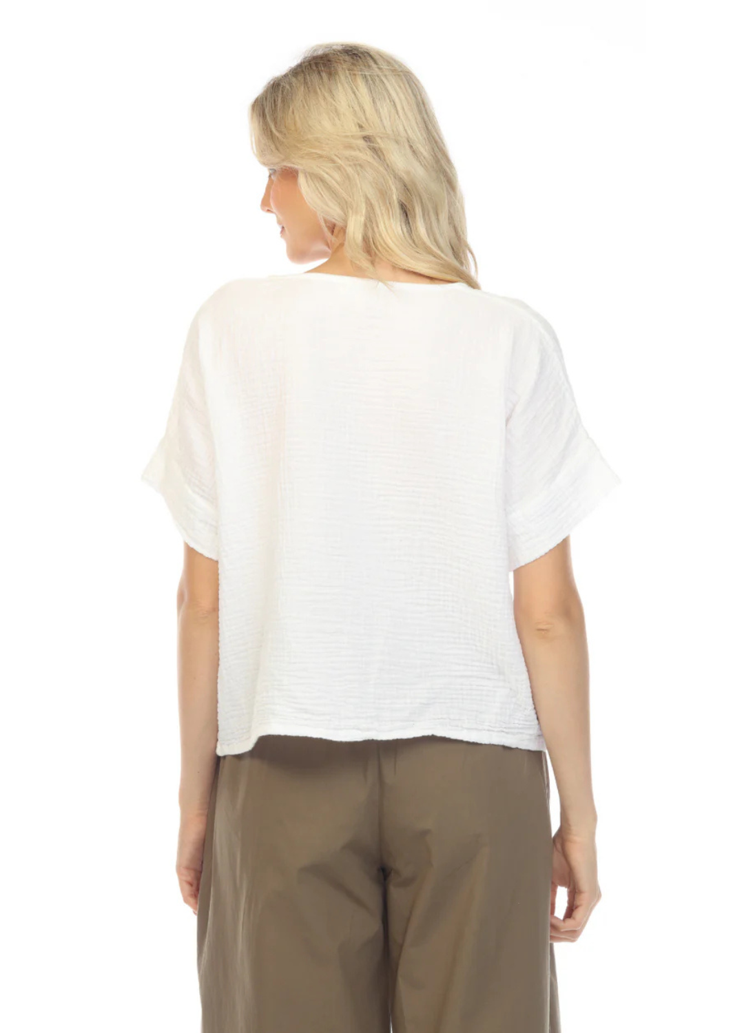 The Boxy Tee in Cotton Gauze