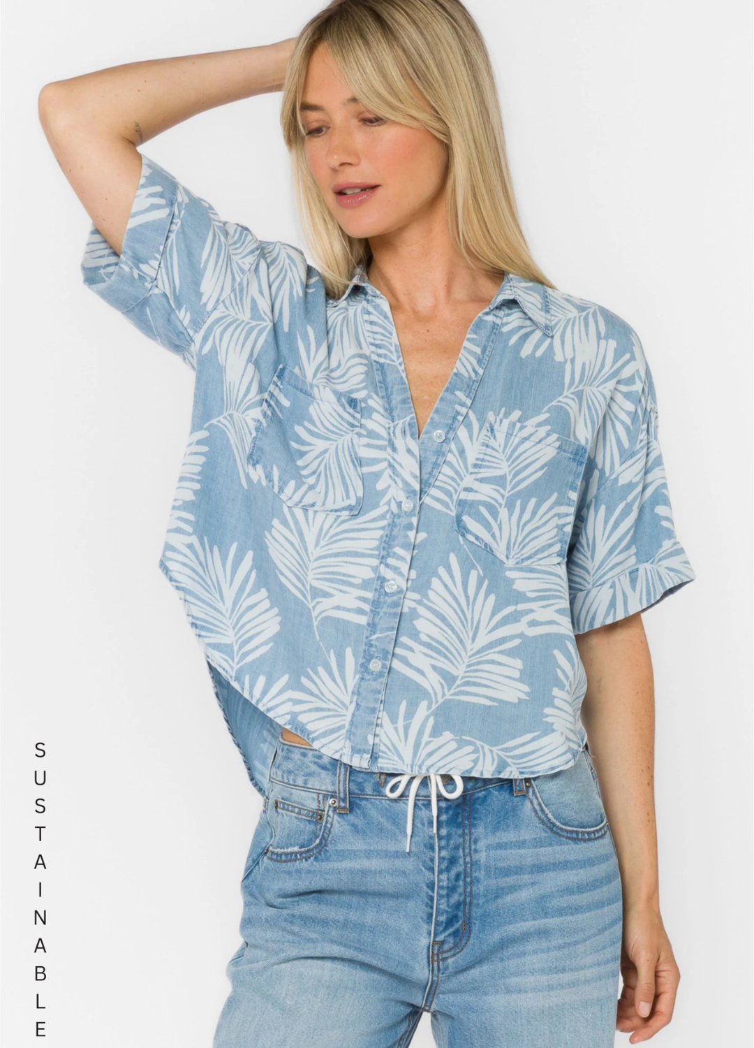 Brandon Palm Leaf Shirt
