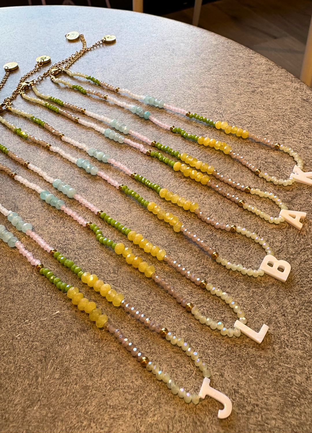 Beaded Initial Necklace