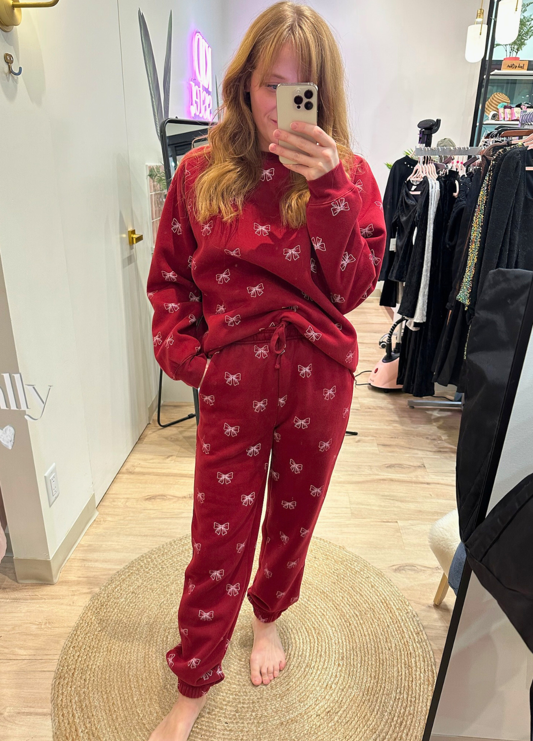 All Over Bow Best Friend Jogger