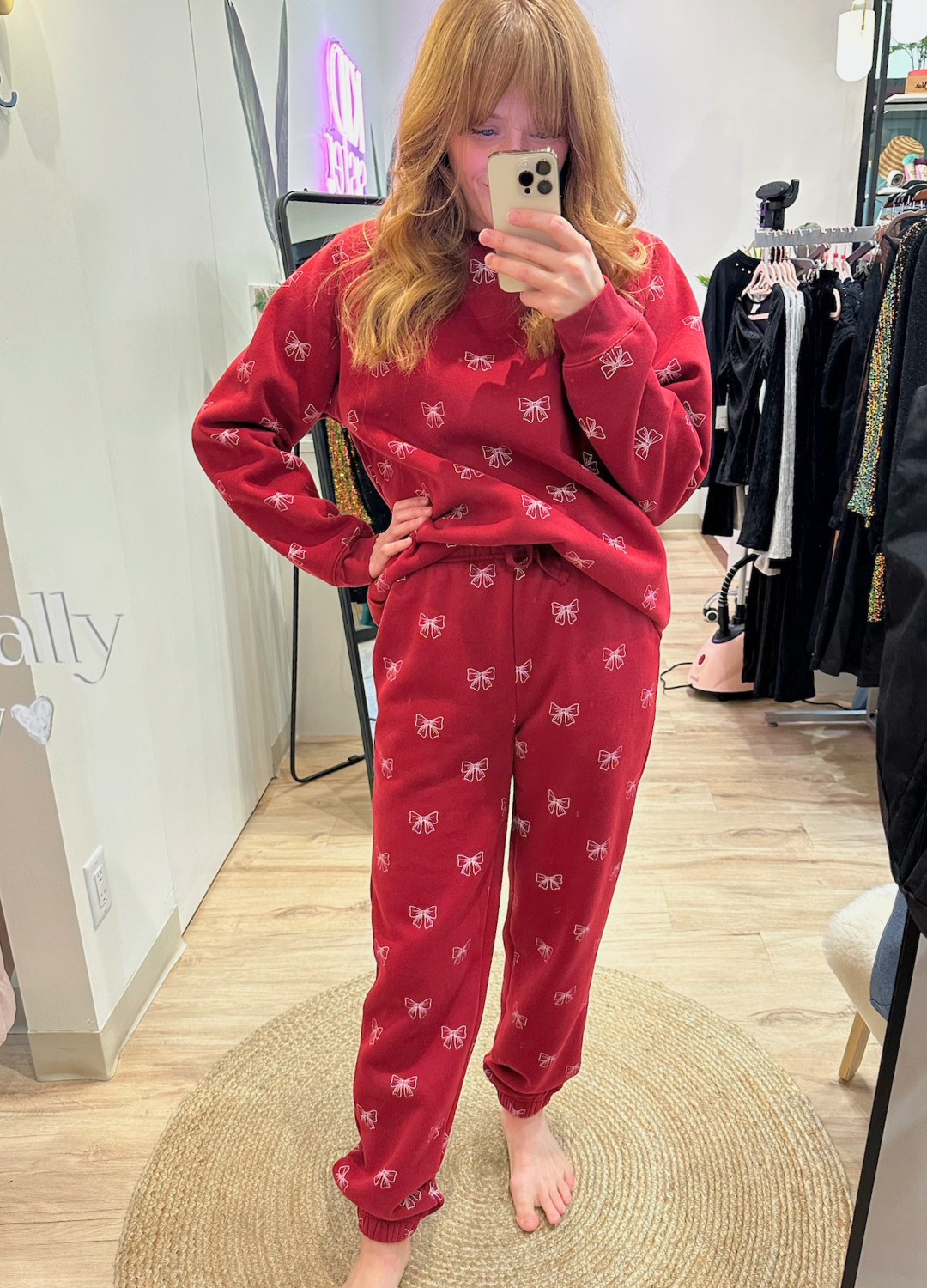 All Over Bow Best Friend Jogger