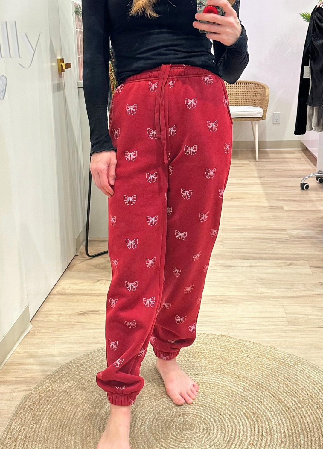 All Over Bow Best Friend Jogger