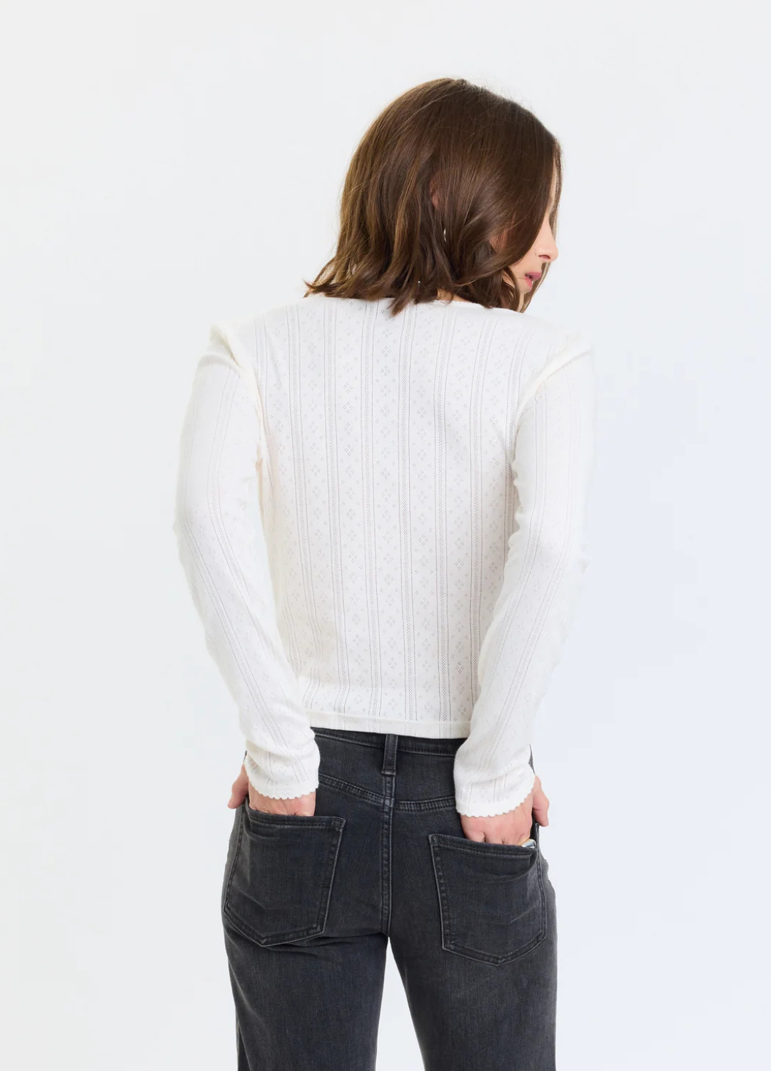 Stargazer Pointelle Long Sleeve Top