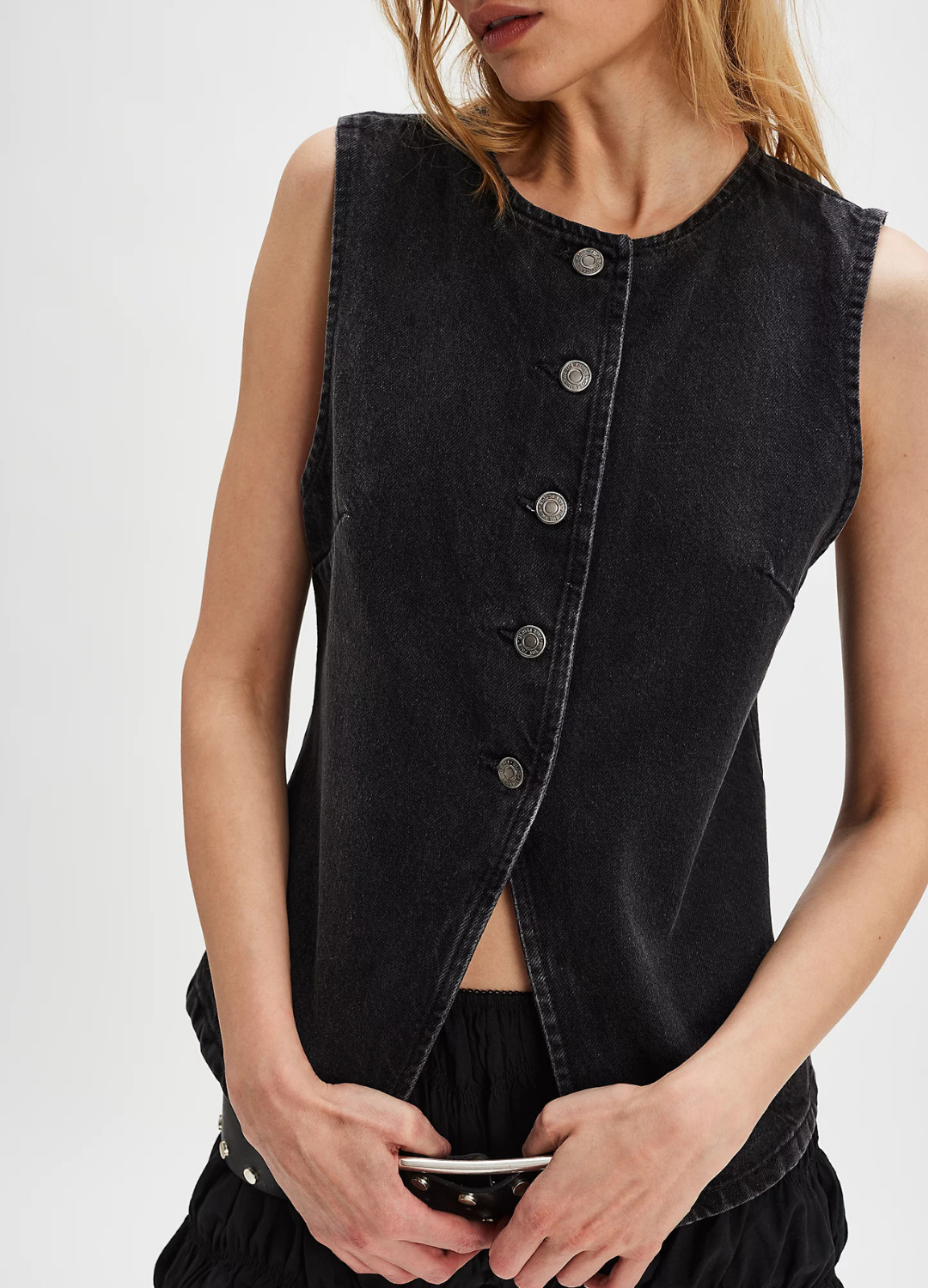 We The Free Aimee Denim Vest