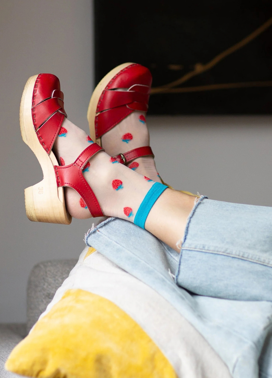 Sheer Fruit Socks