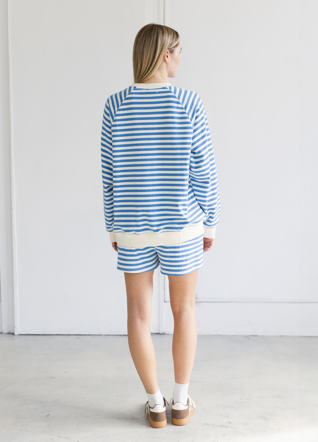 Striped Crew Sweater