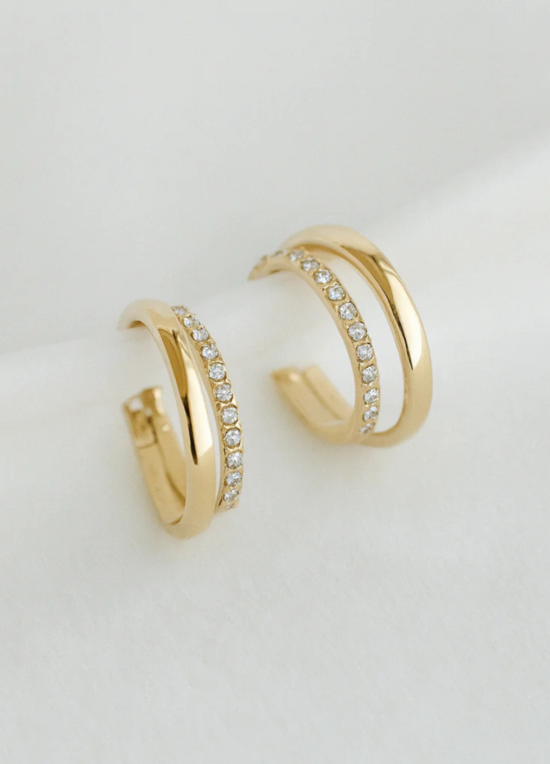 Aurelle Double Layered Hoops