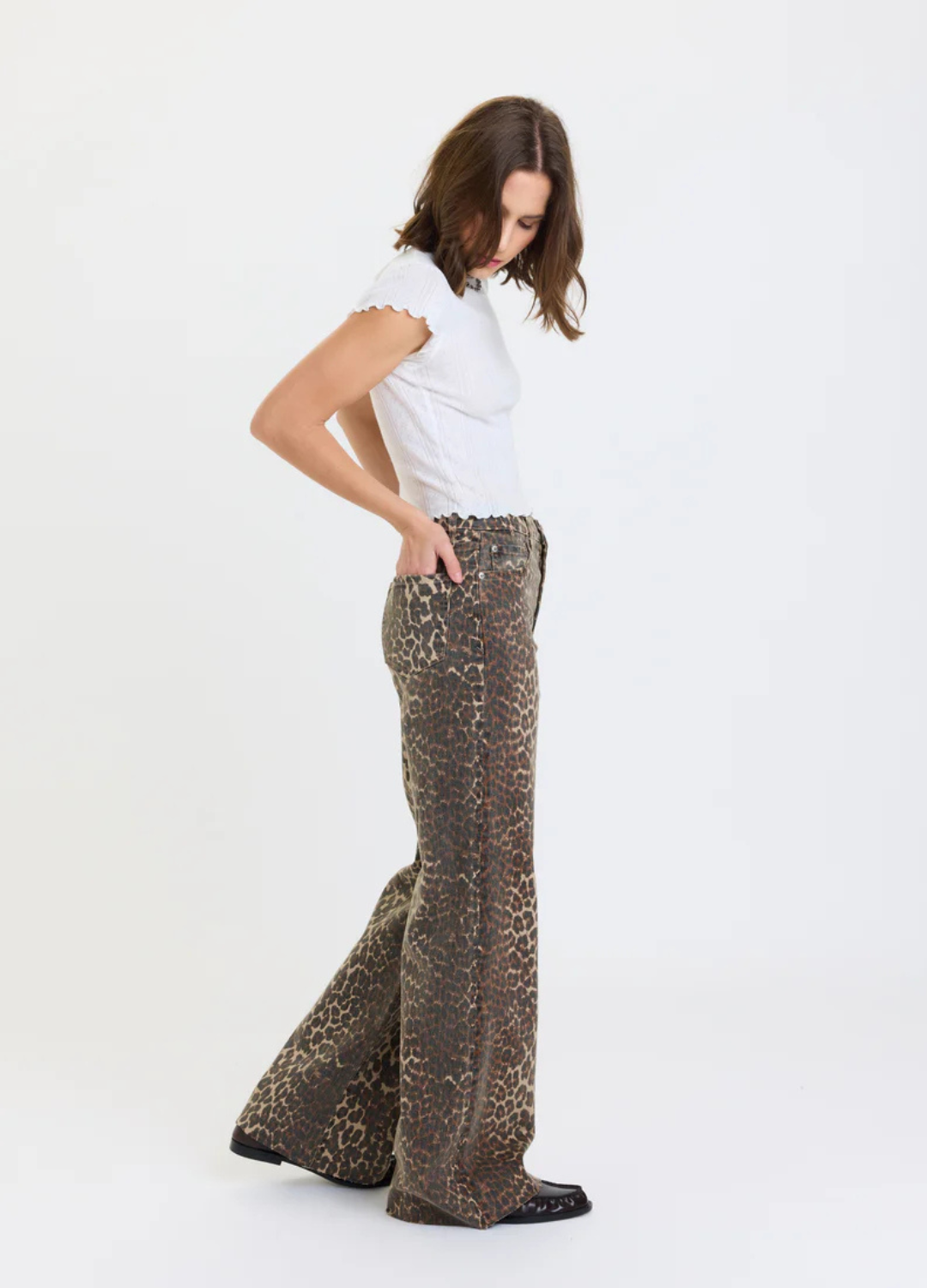 Far Out Wide Leg in Cool Cat