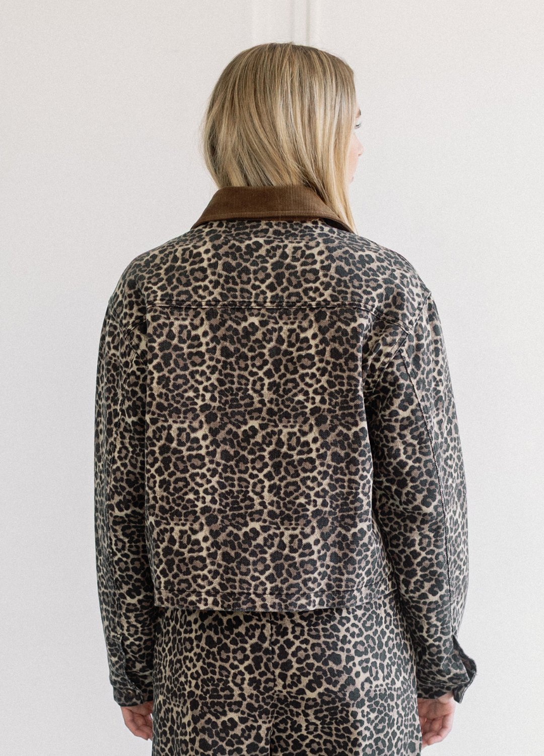 Leopard Magali Denim Jacket
