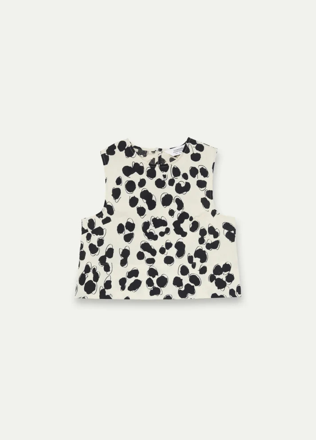 Dalmatian Print Sleeveless Top