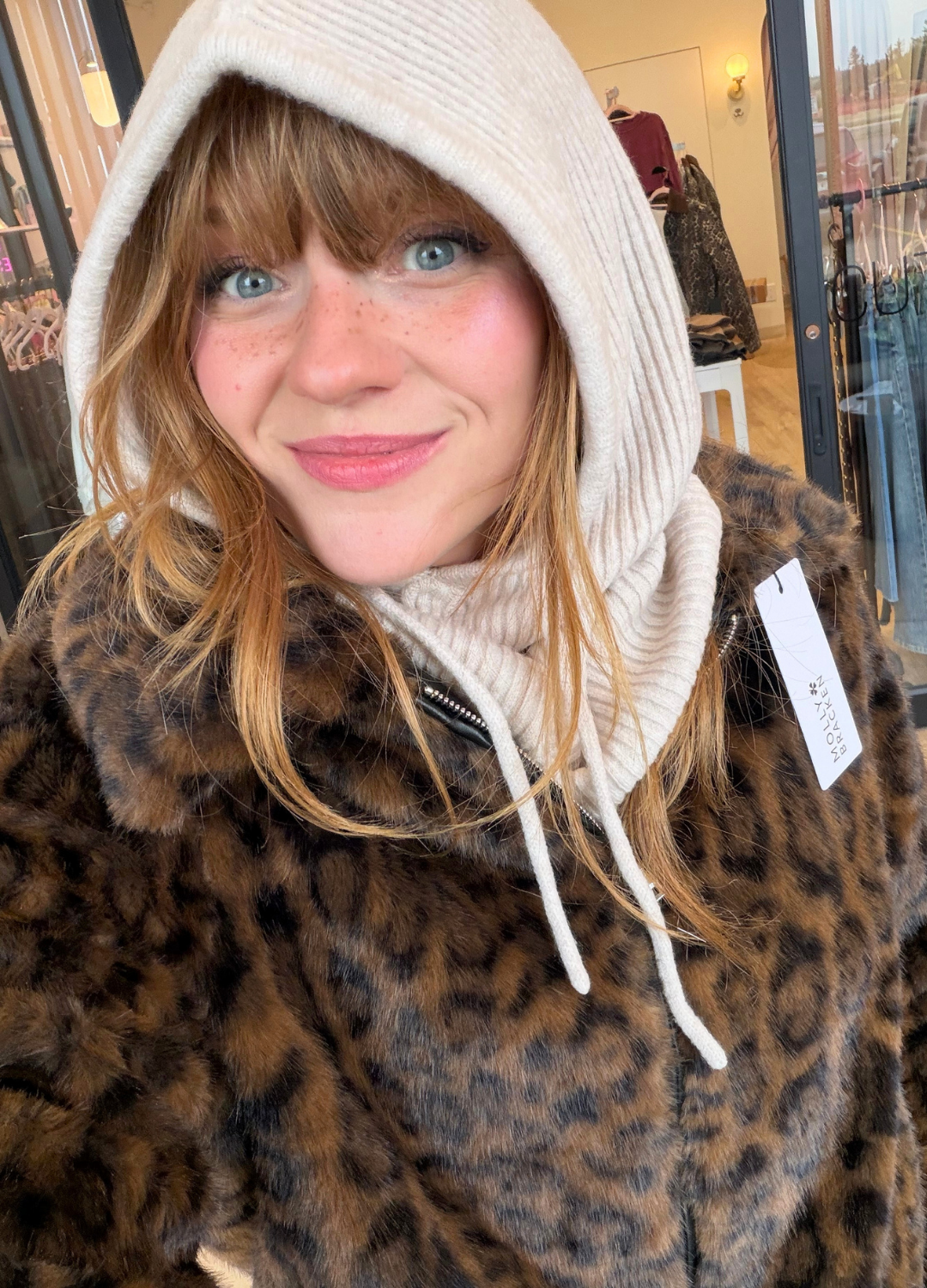 Jackie Ribbed Knit Hood