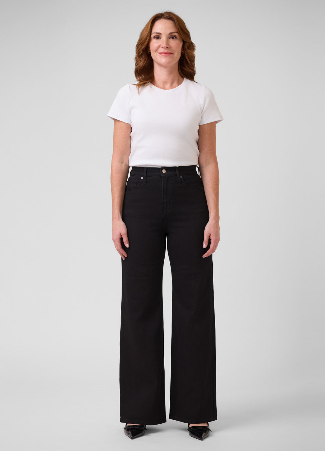 Lily Wide Leg Jeans in Black