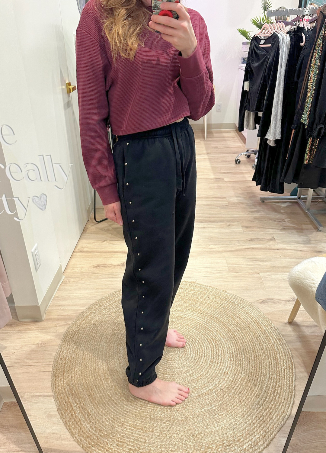 Studded Bubble Joggers