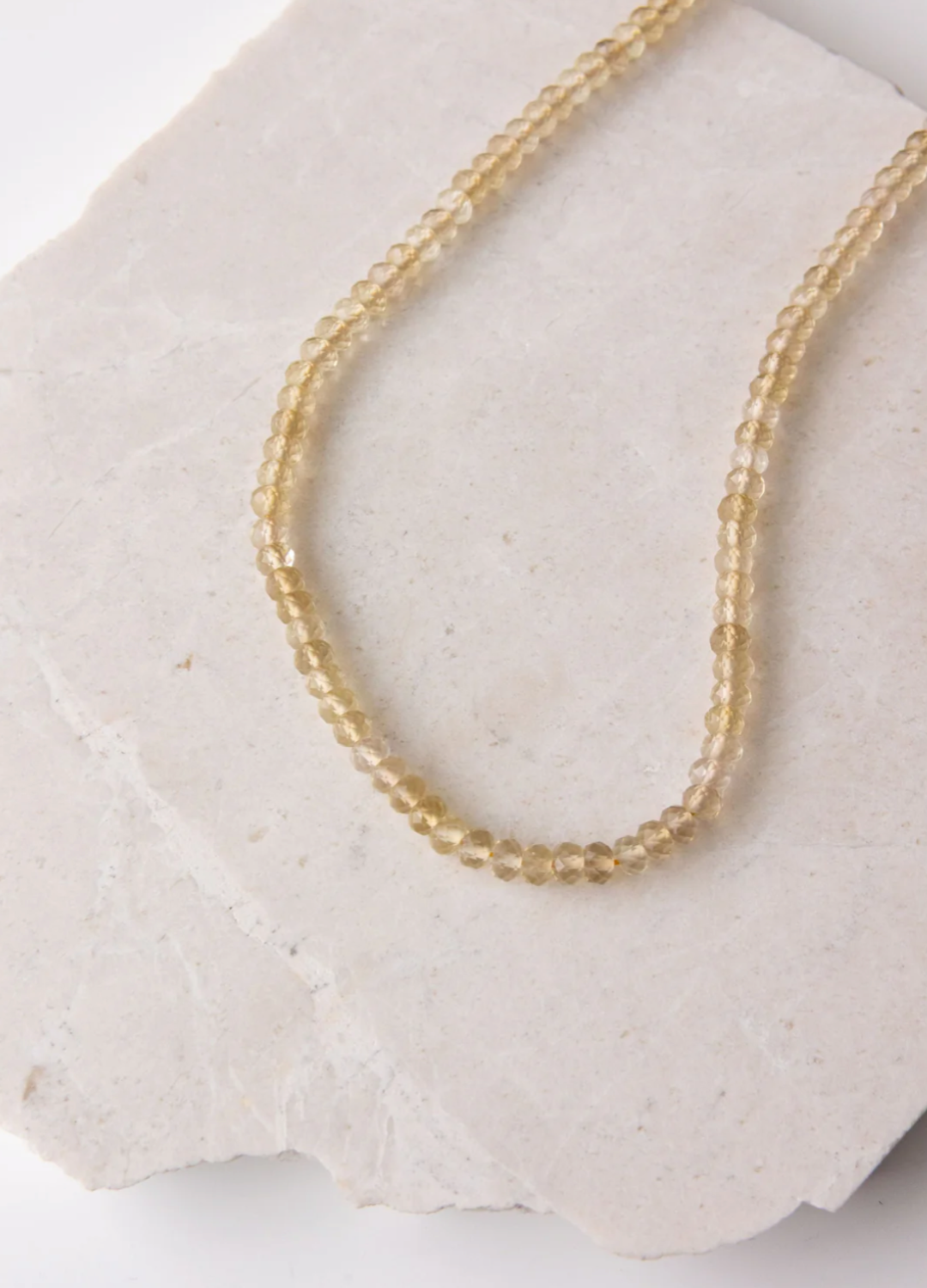 Citrin Beaded Necklace