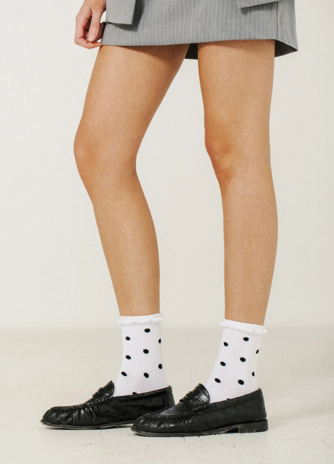 Ruffle Polka Dot Socks