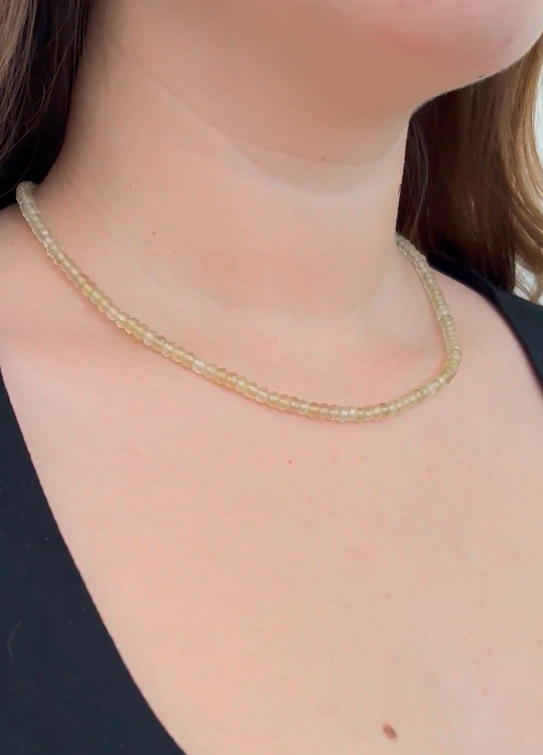 Citrin Beaded Necklace