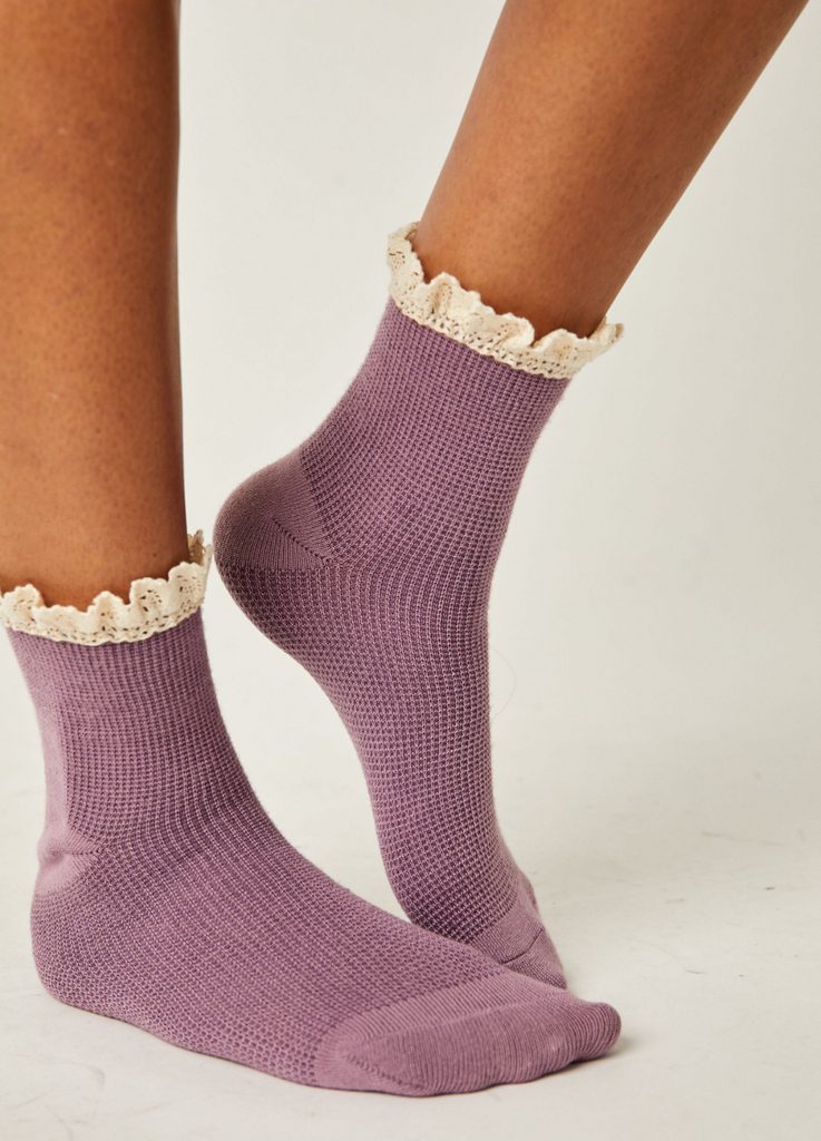 Beloved Waffle Knit Ankle Socks (2 Colours)