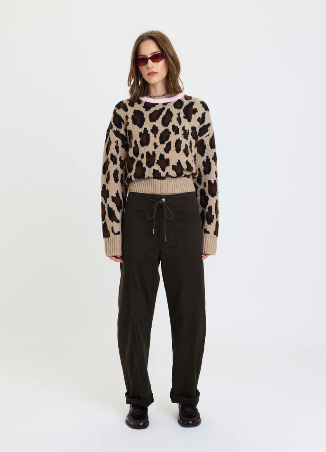 Villa Drawstring Barrel Leg Pants