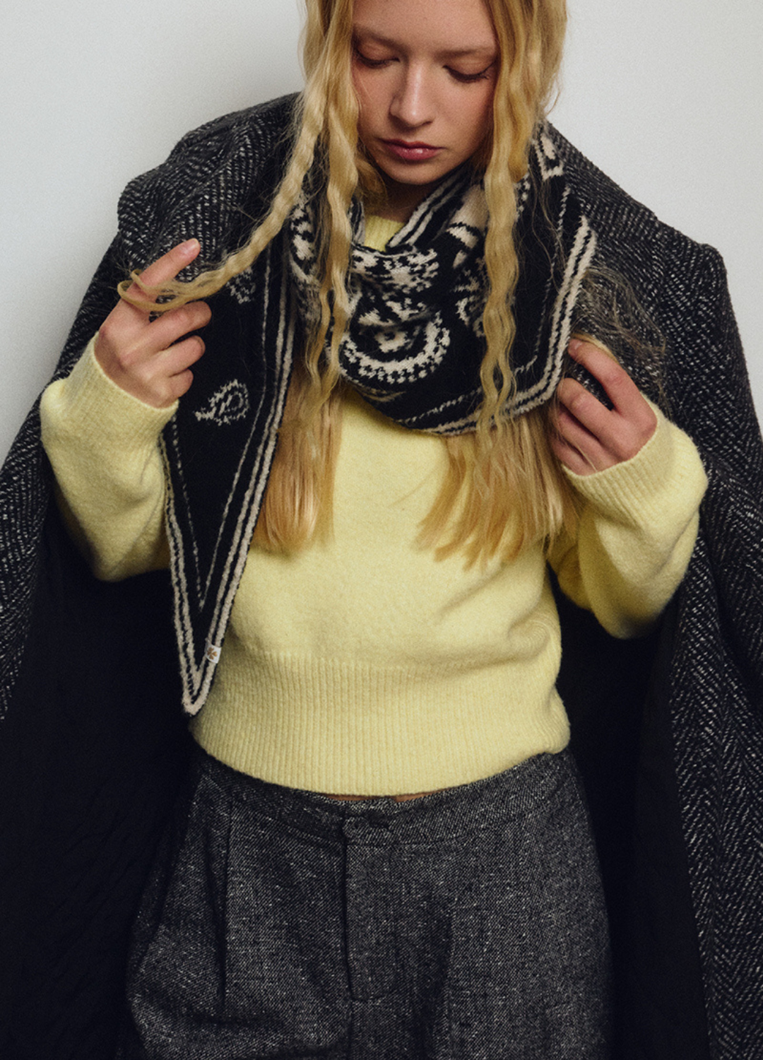Josie Knit Triangle Scarf