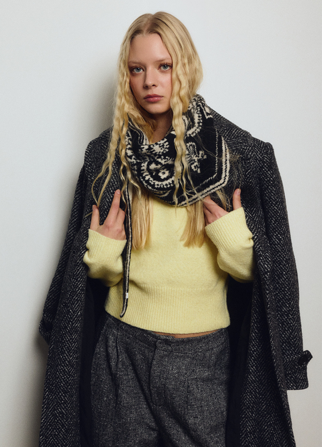 Josie Knit Triangle Scarf