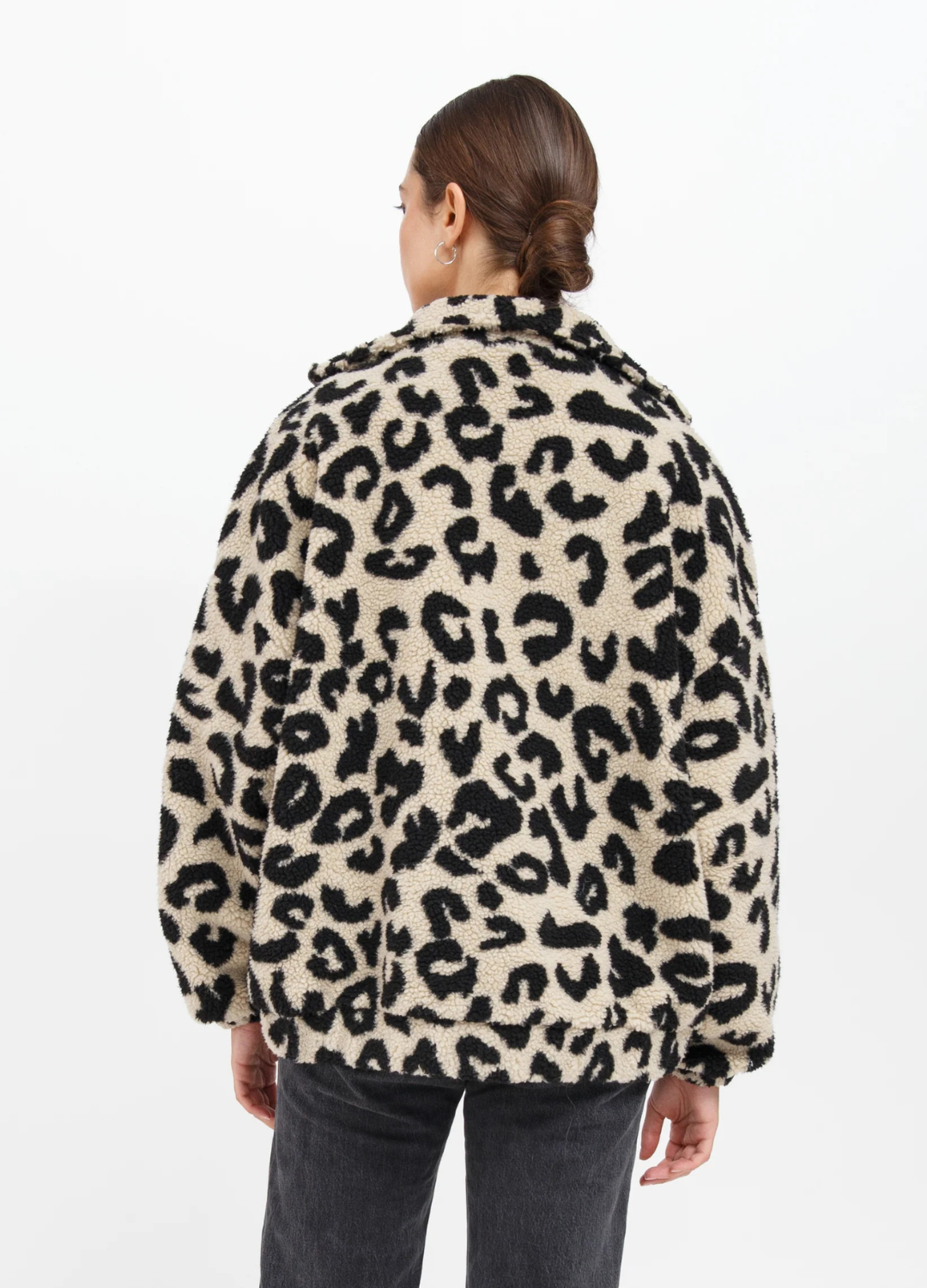 Leopard Sherpa Jacket