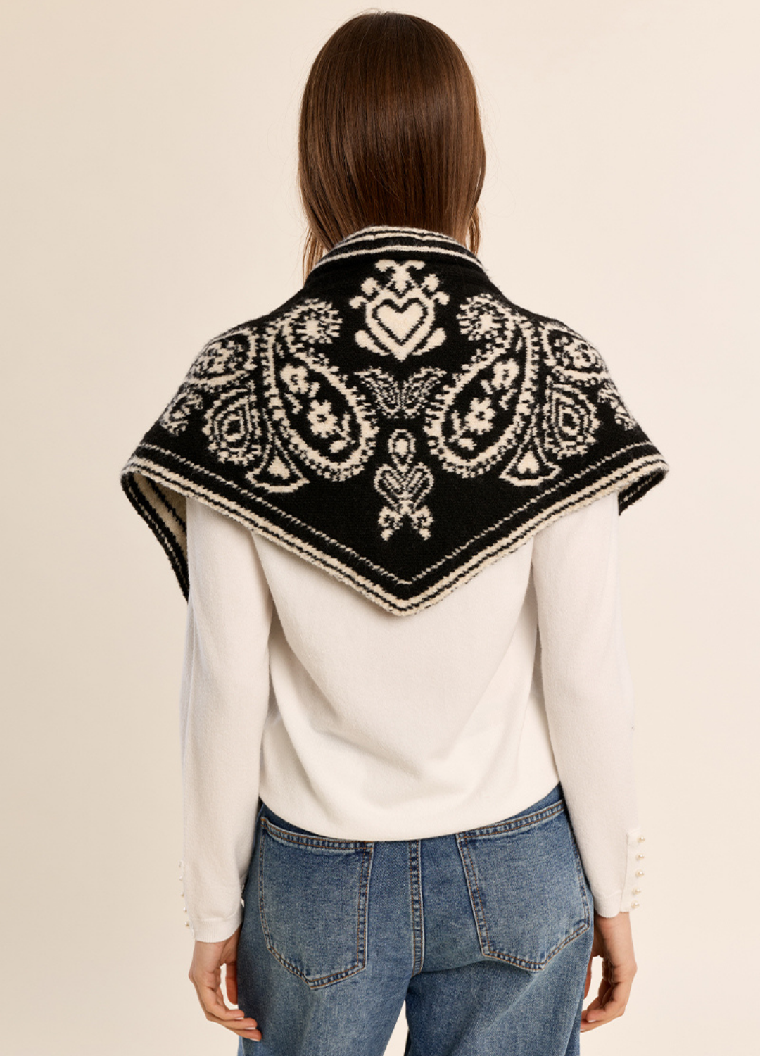 Josie Knit Triangle Scarf