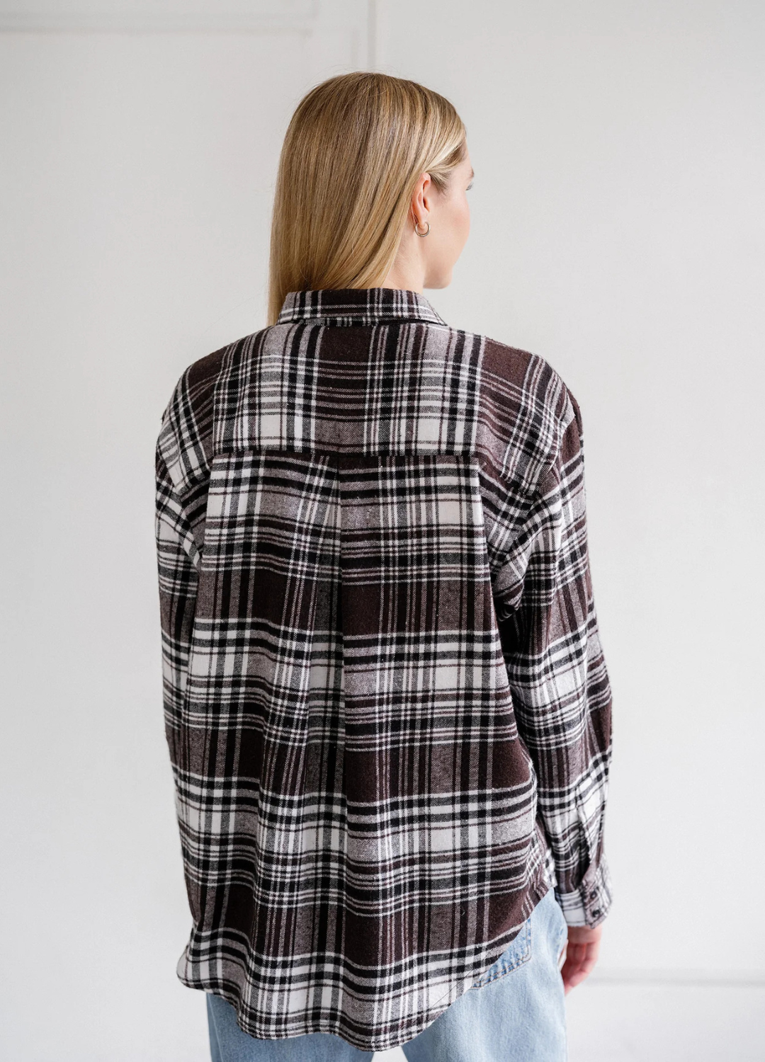 Plaid Button Up Flannel Shirt