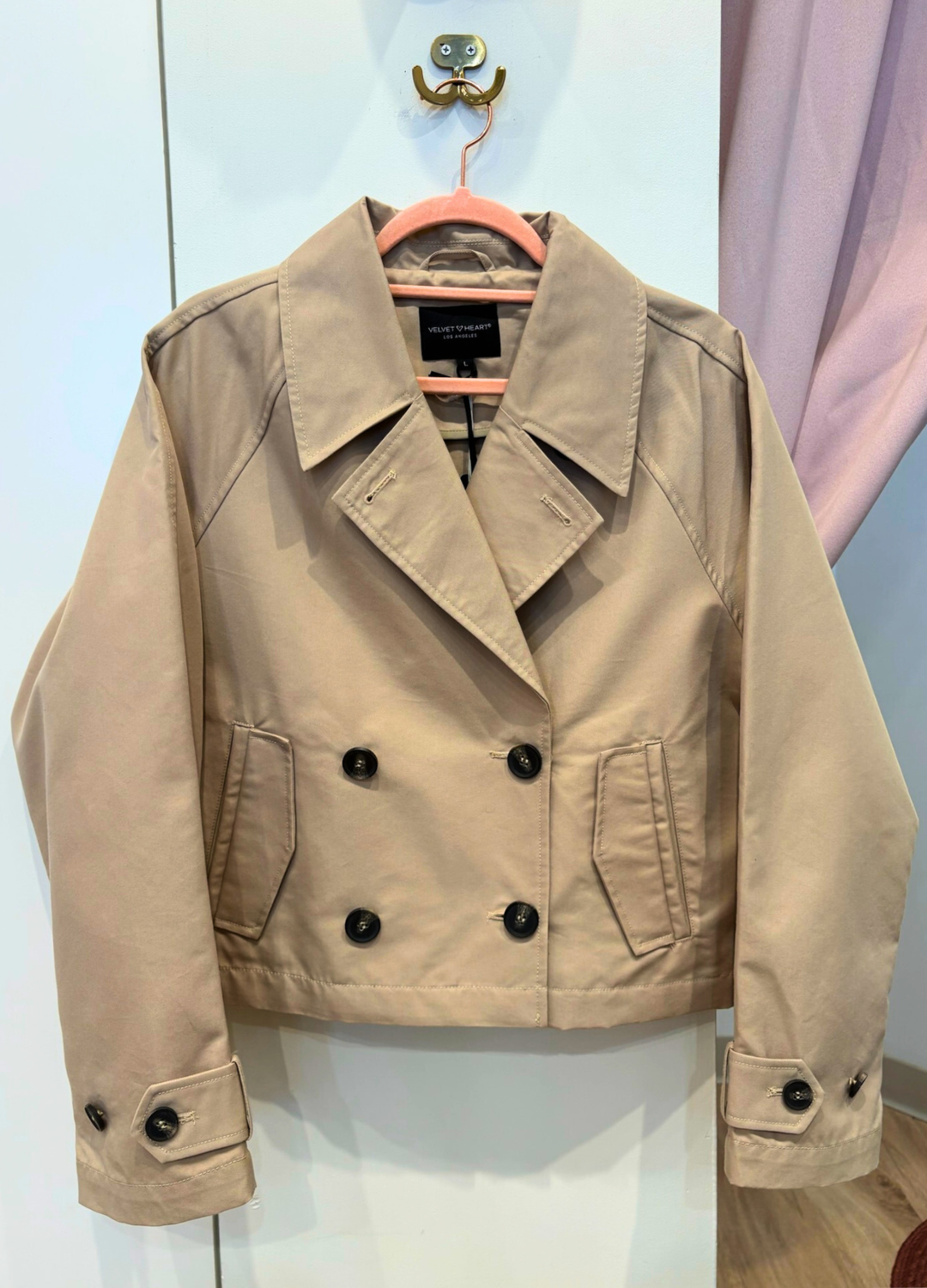Topanga Cropped Trench Coat
