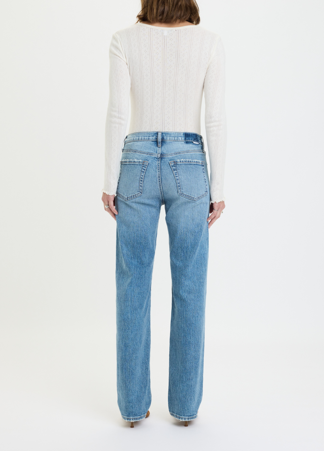 Rebel Mid Rise Slim Straight Jeans