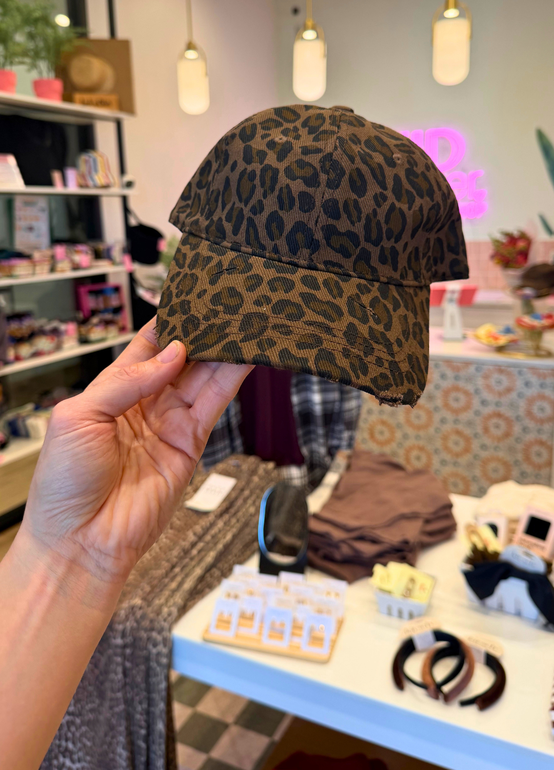 Leopard Dad Cap