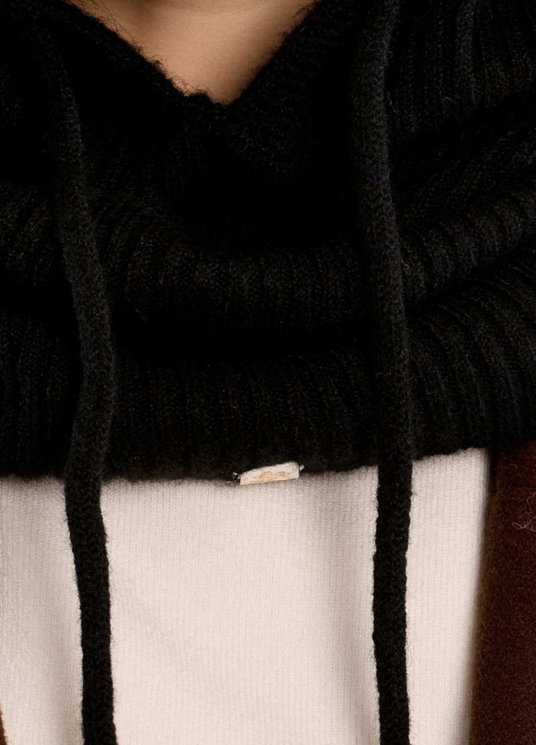 Jackie Ribbed Knit Hood