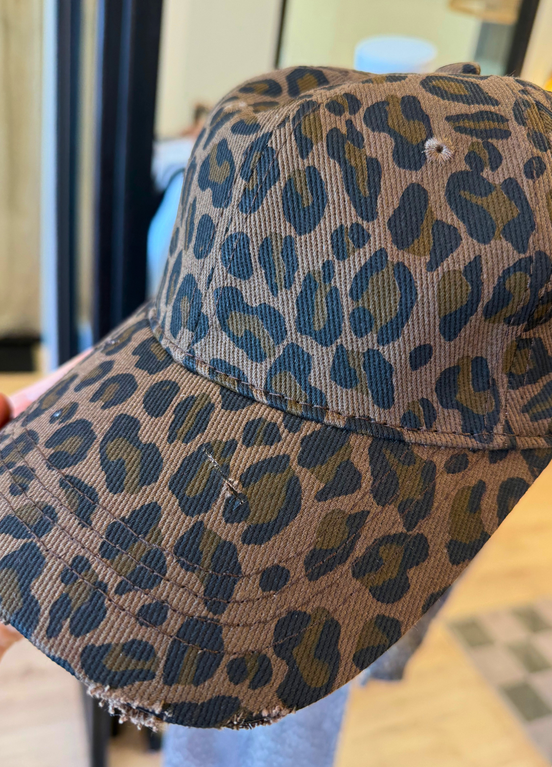 Leopard Dad Cap
