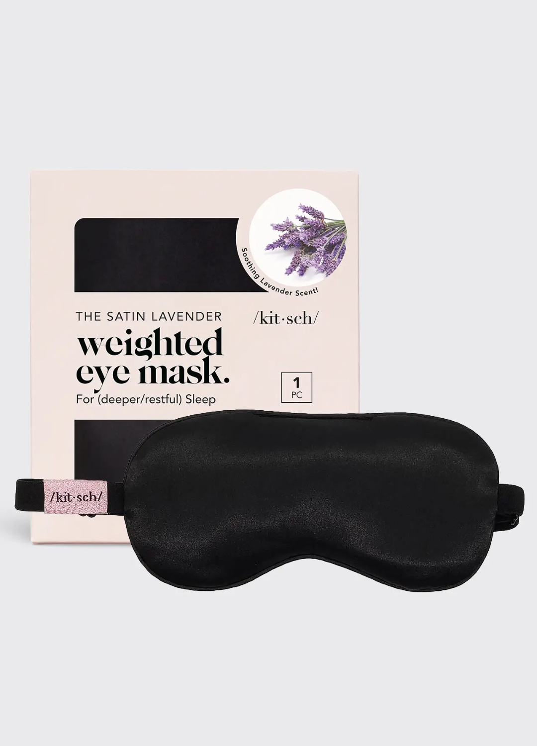 Lavender Weighted Satin Eye Mask