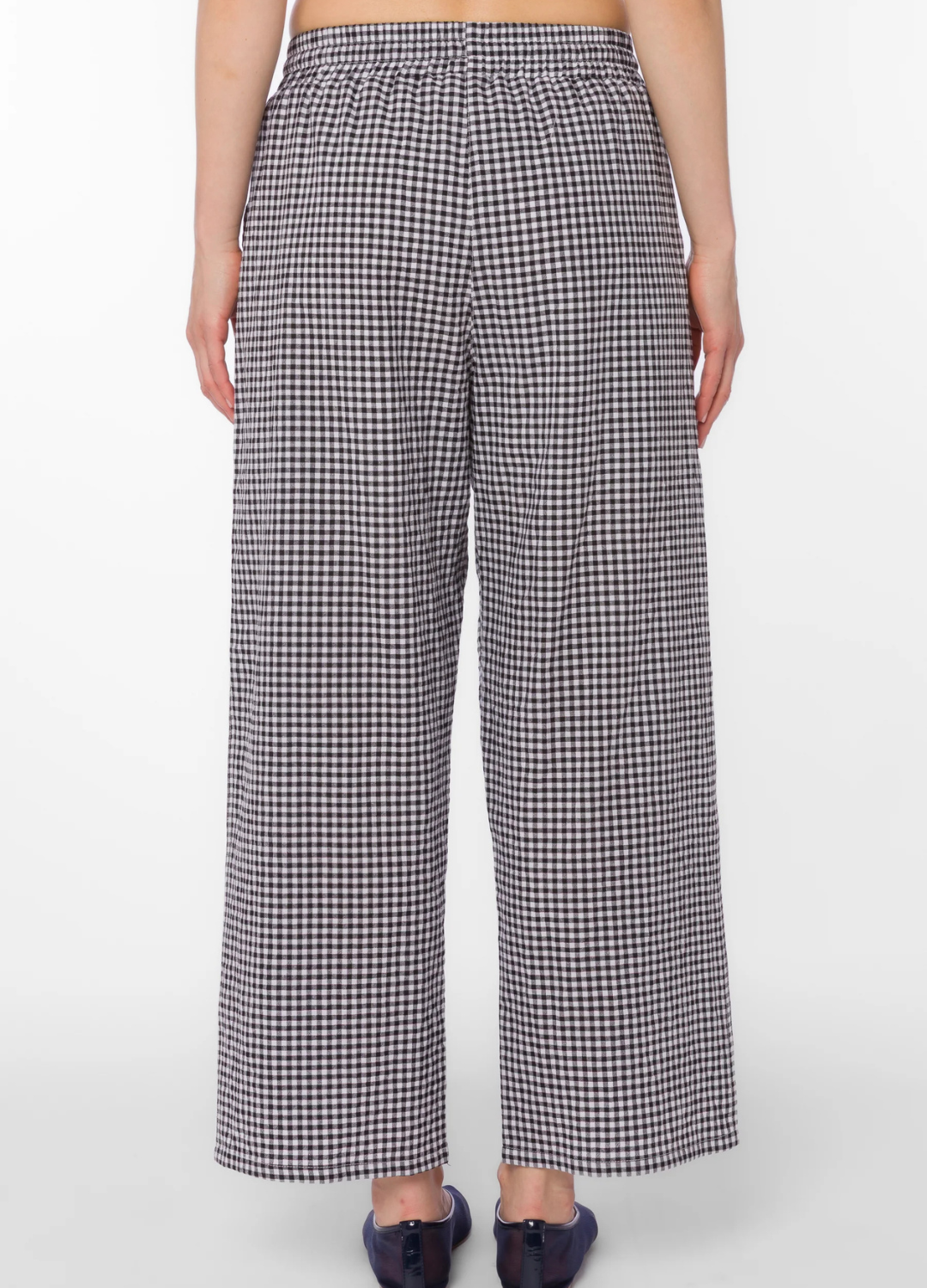 Allie Black Gingham Pants