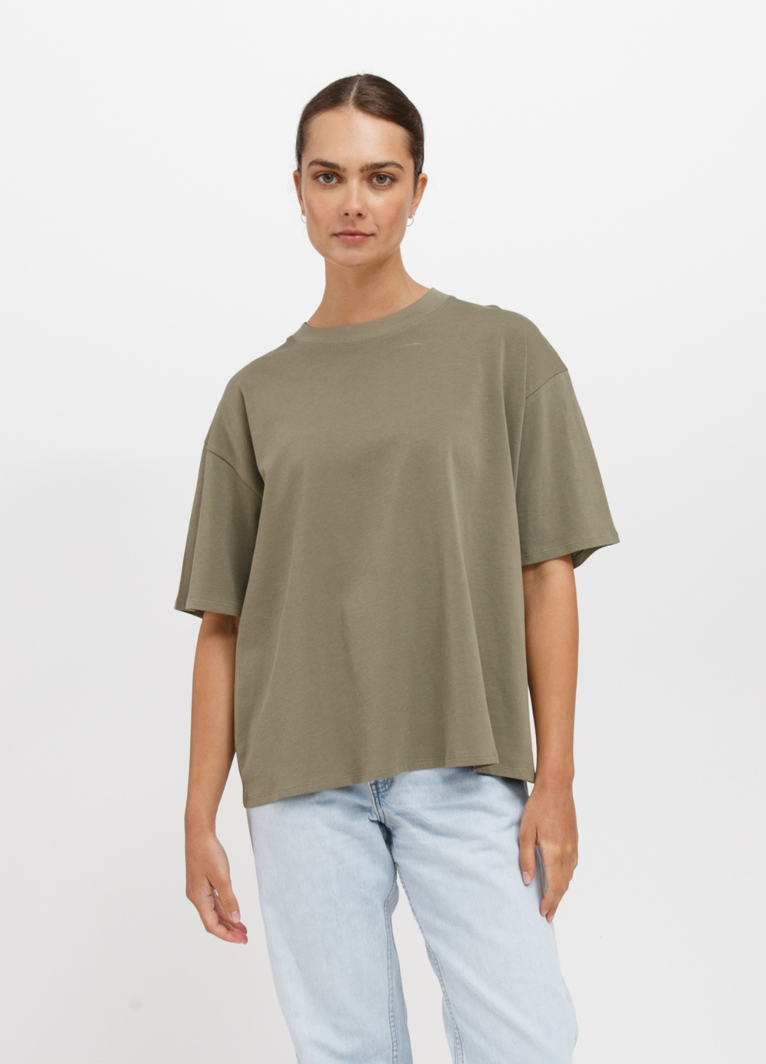 Boxy Crew Neck Tee